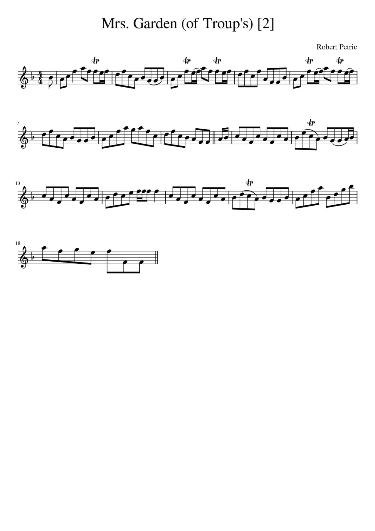 Mrs. Garden (of Troup's) - Page 1