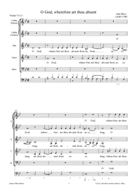 O God, wherefore art thou absent