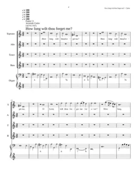 How long wilt thou forget me?