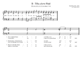 B - Těla a krve Páně