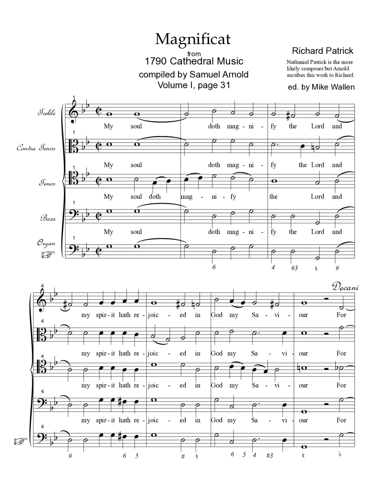 Magnificat and Nunc dimittis in G minor - Page 1