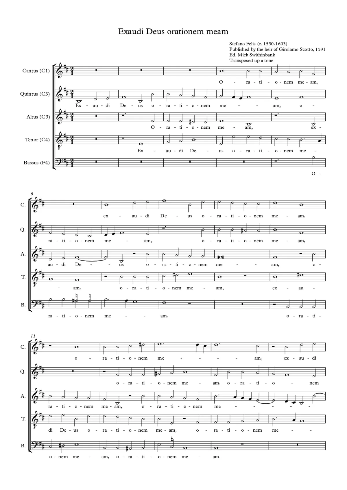 Exaudi Deus orationem meam - Page 1