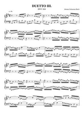 Duett in G-Dur BWV 804