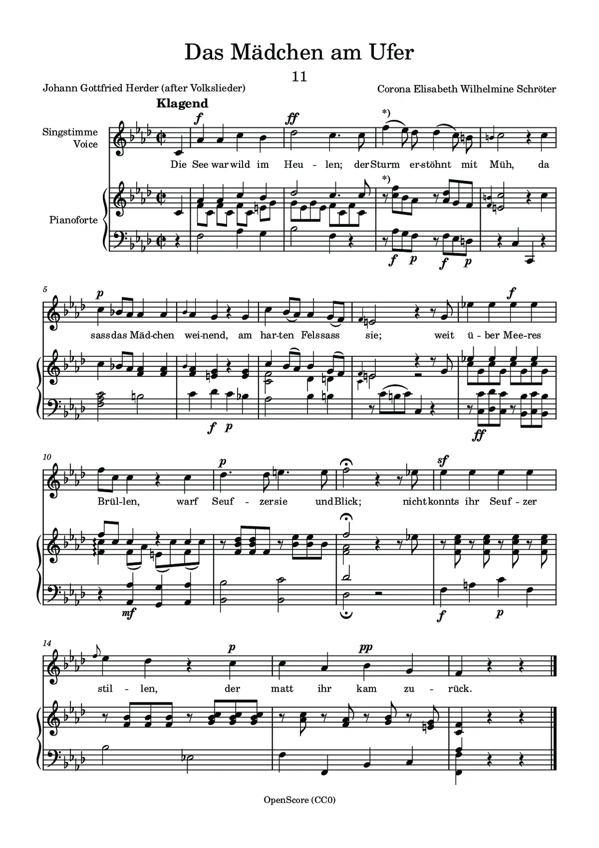 Das Mädchen am Ufer - Page 1