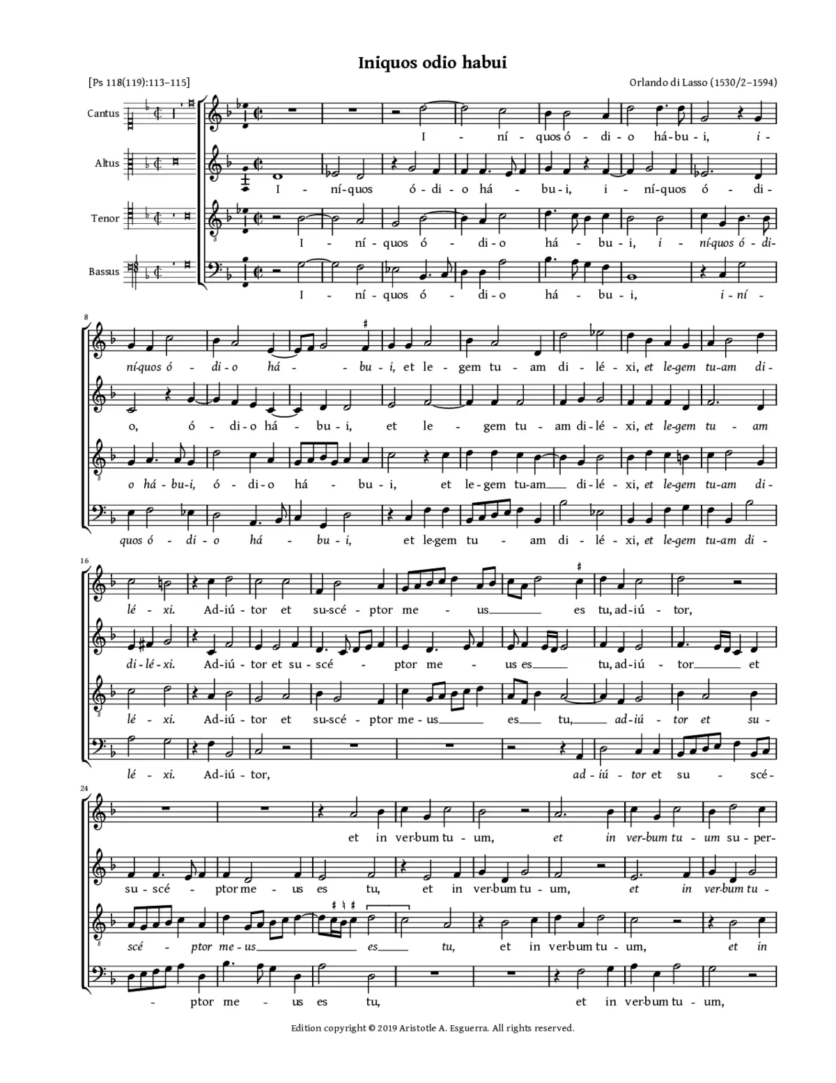 Iniquos odio habui - Page 1