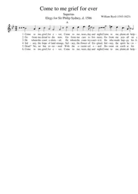 Come to me grief for ever