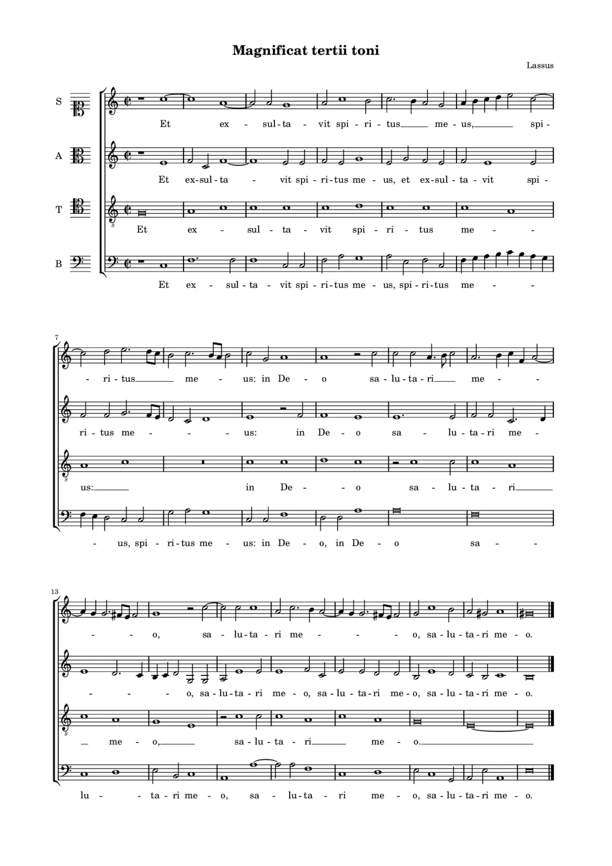 Magnificat tertii toni II - Page 1