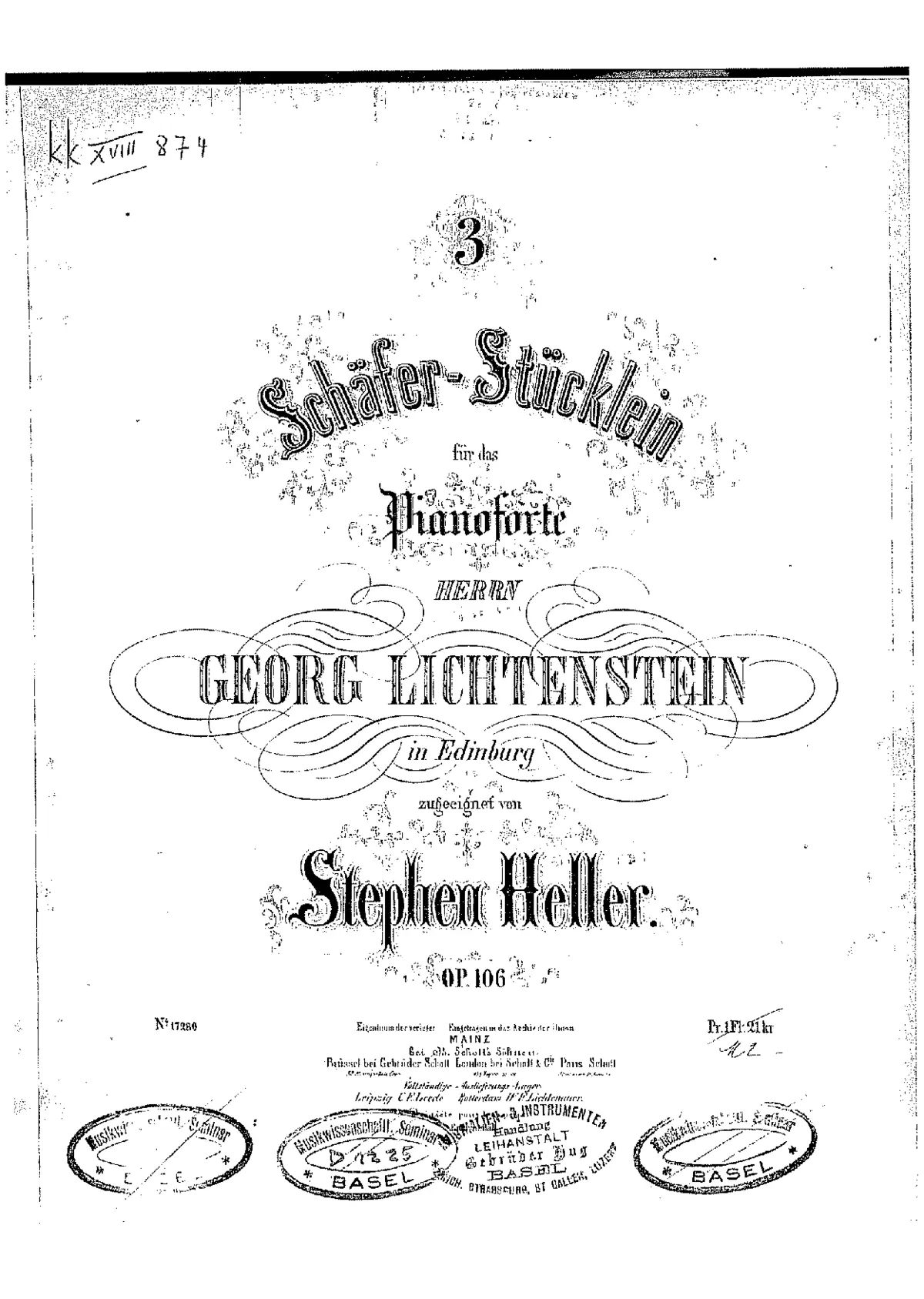 3 Schäfer-Stücklein, Op.106 - Page 1