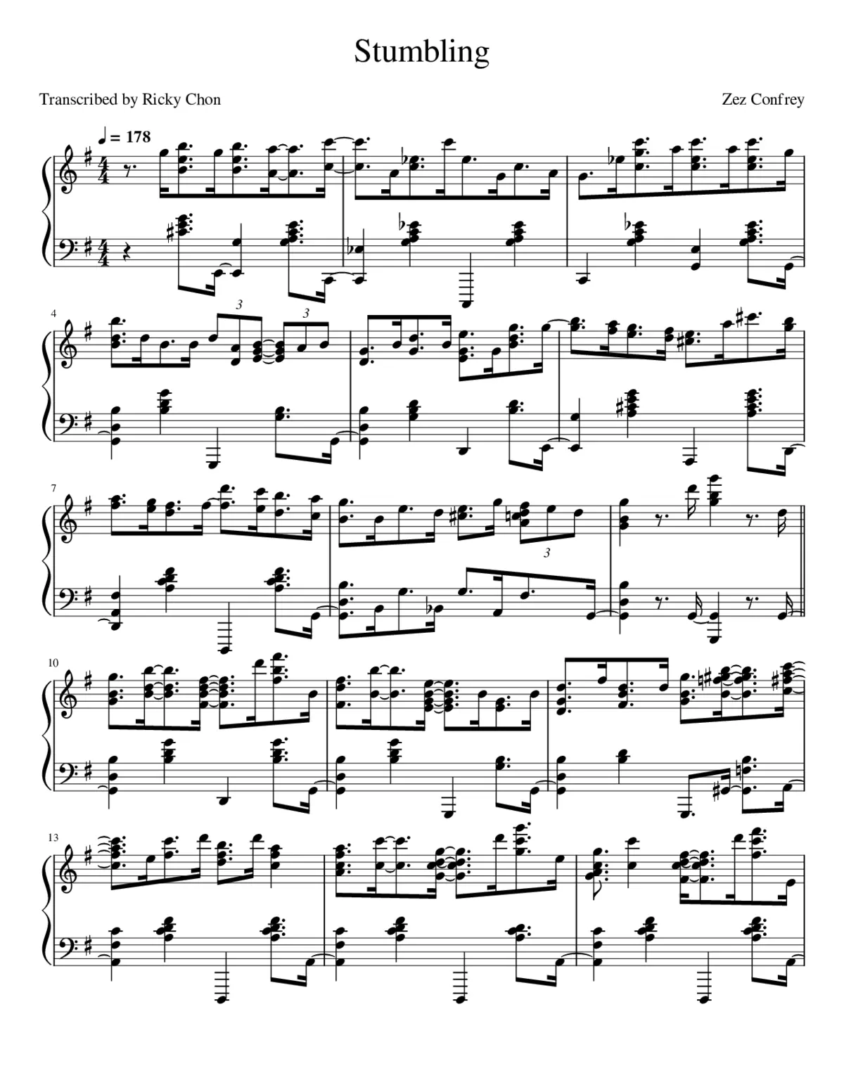 Zez Confrey : Stumbling (1922) - Page 1