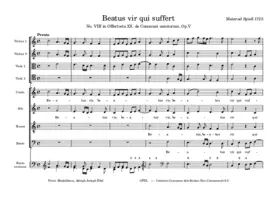 Beatus vir qui suffert, Op.5,8