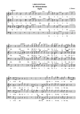 Lateinische Messe für Männerchor