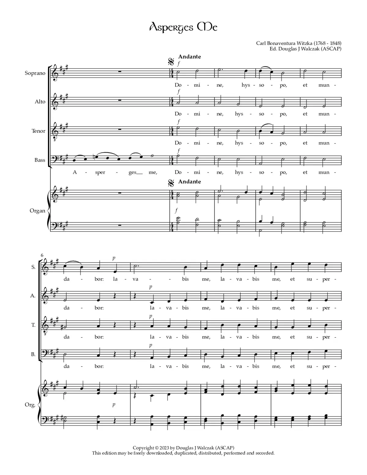 Asperges me - Page 1