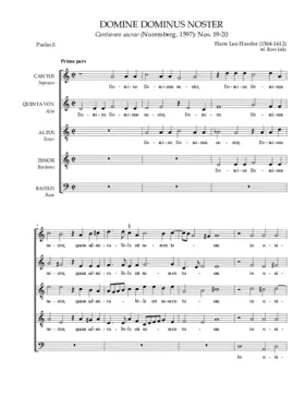 Domine, Dominus noster a 5