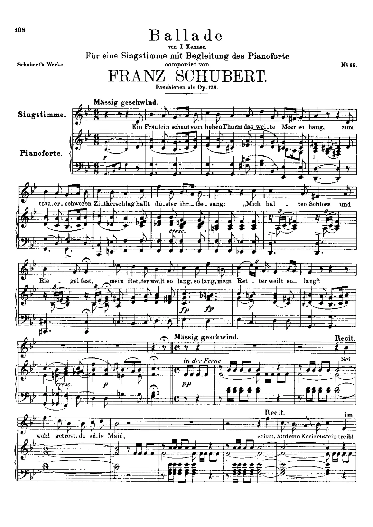 Ballade, D.134 - Page 1