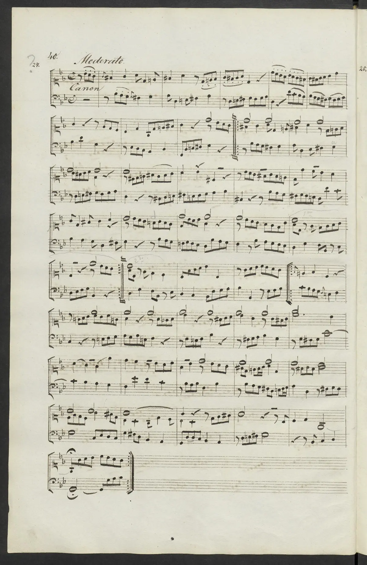 Canon in G minor - Page 1