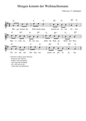 morgen kommt der weihnachtsmann