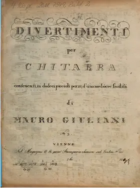 12 Divertimenti per chitarra