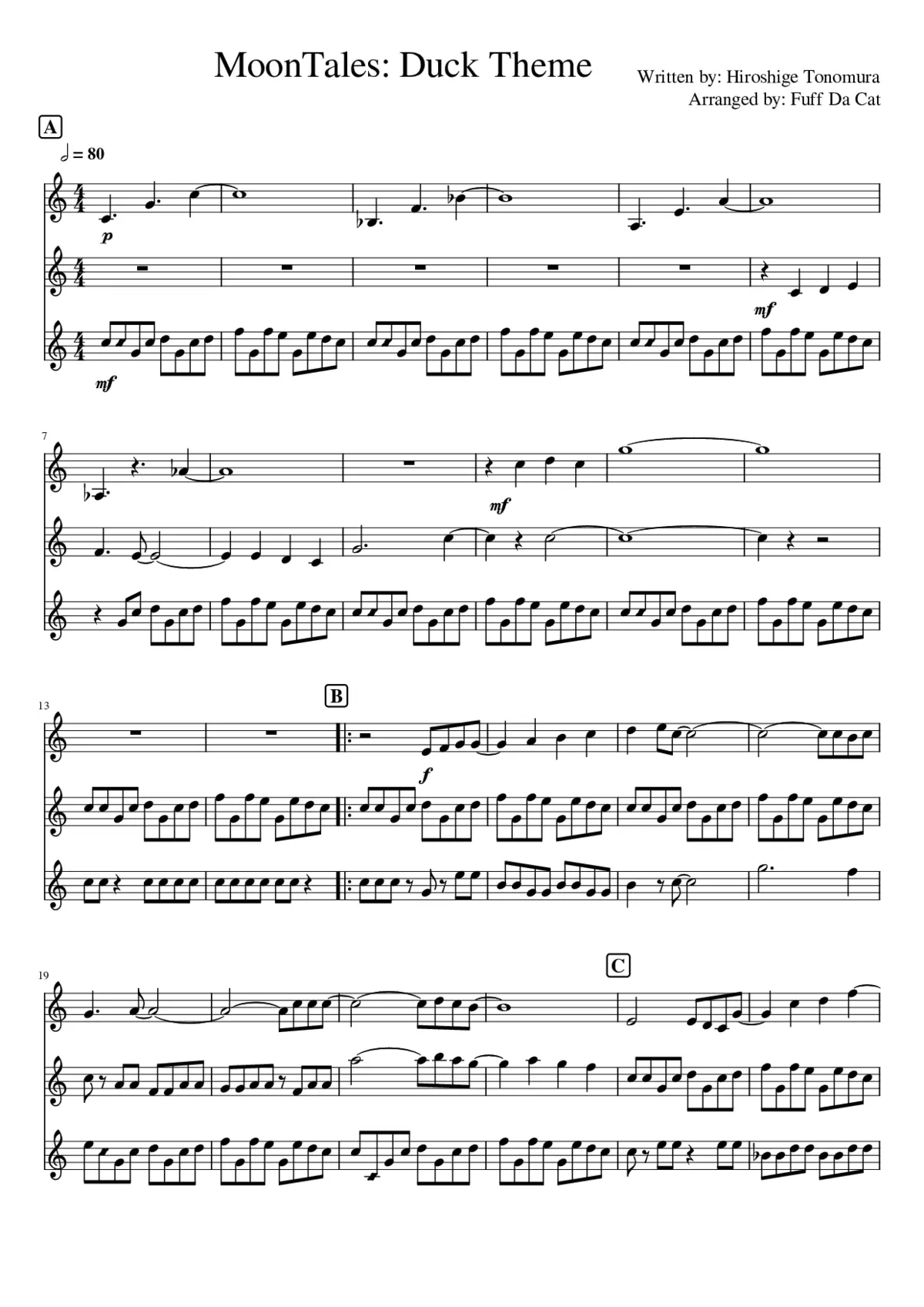 ducktales - the moon theme - Page 1