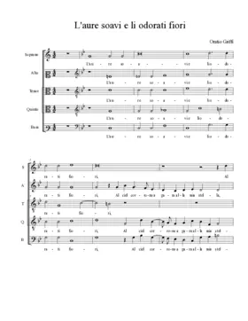 L'aure soavi e li odorati fiori