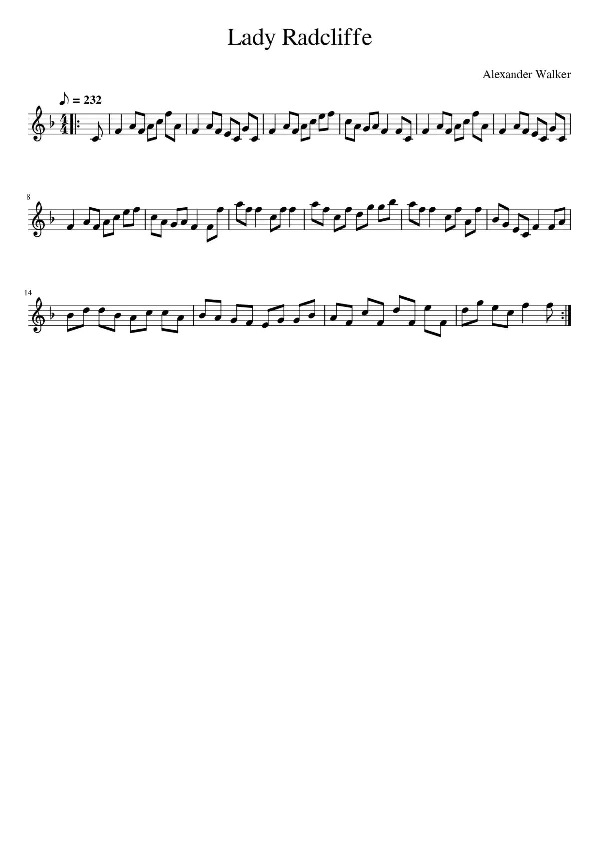 Lady Radcliffe - Page 1