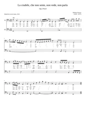 La crudele che non sente non vede non parlaComposer: Barbara Strozzi