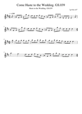 Haste to the Wedding