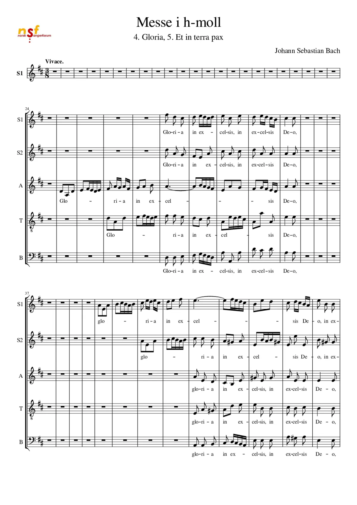 Mass in B minor BWV 232 - Page 1