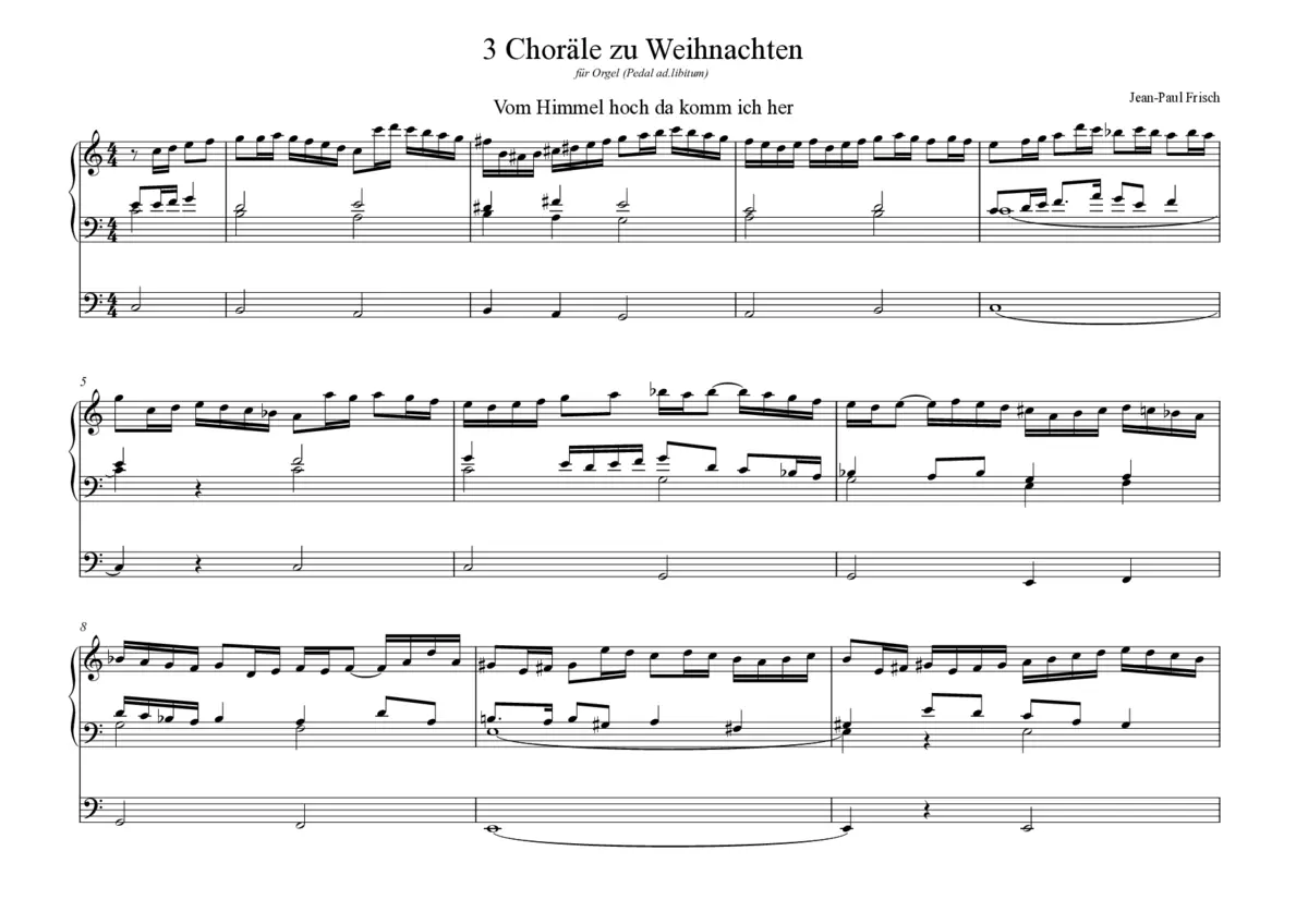 3 Choräle zu Weihnachten - Page 1