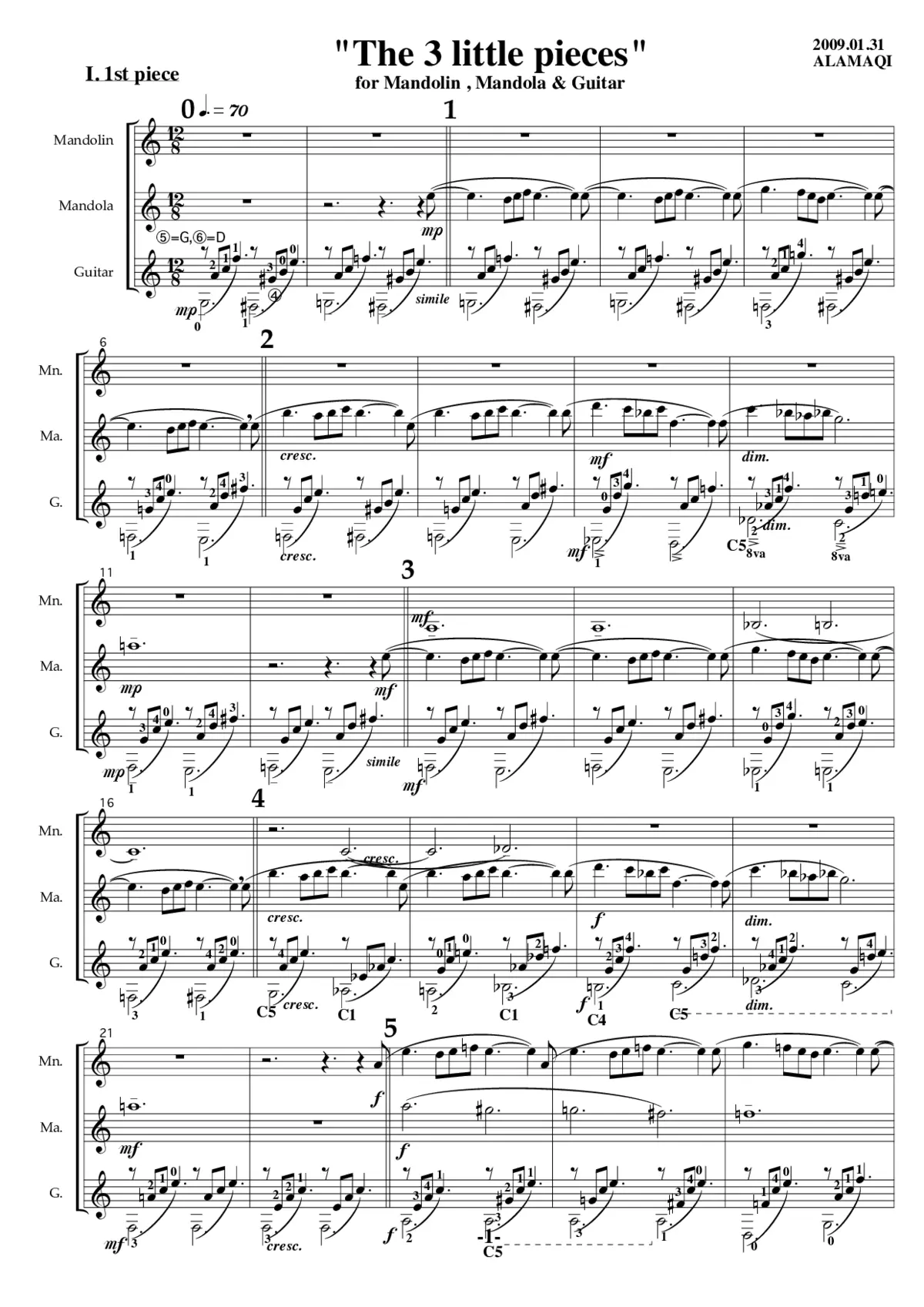 The 3 little pieces - Page 1