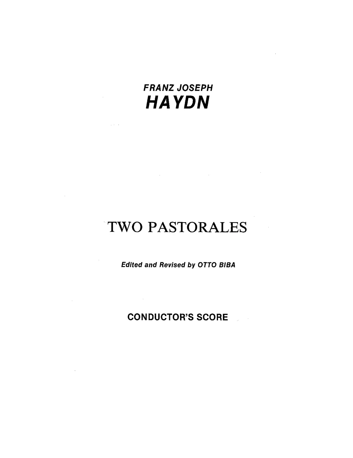 2 Pastorales - Page 1