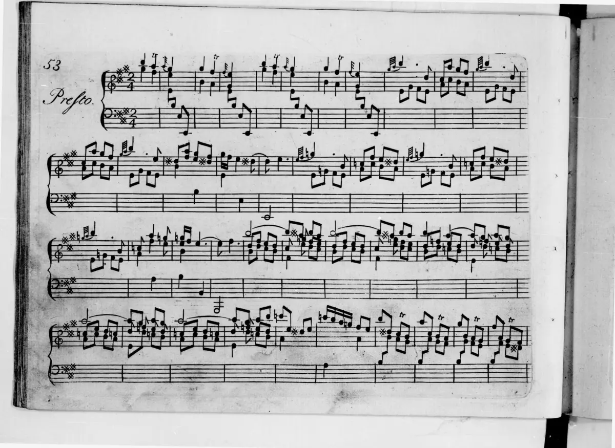 Keyboard Sonata in E major - Page 1