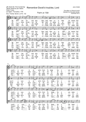 Remember David's troubles, Lord