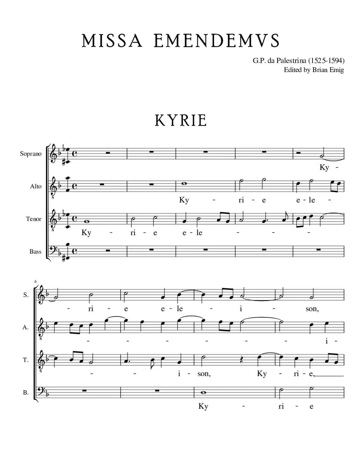 Missa Emendemus - Page 1
