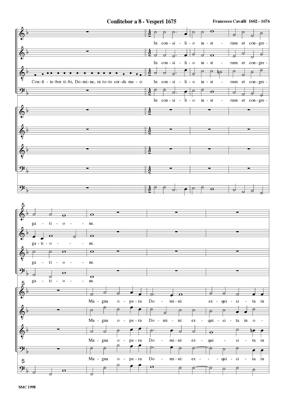 Confitebor tibi a 8 - Page 1