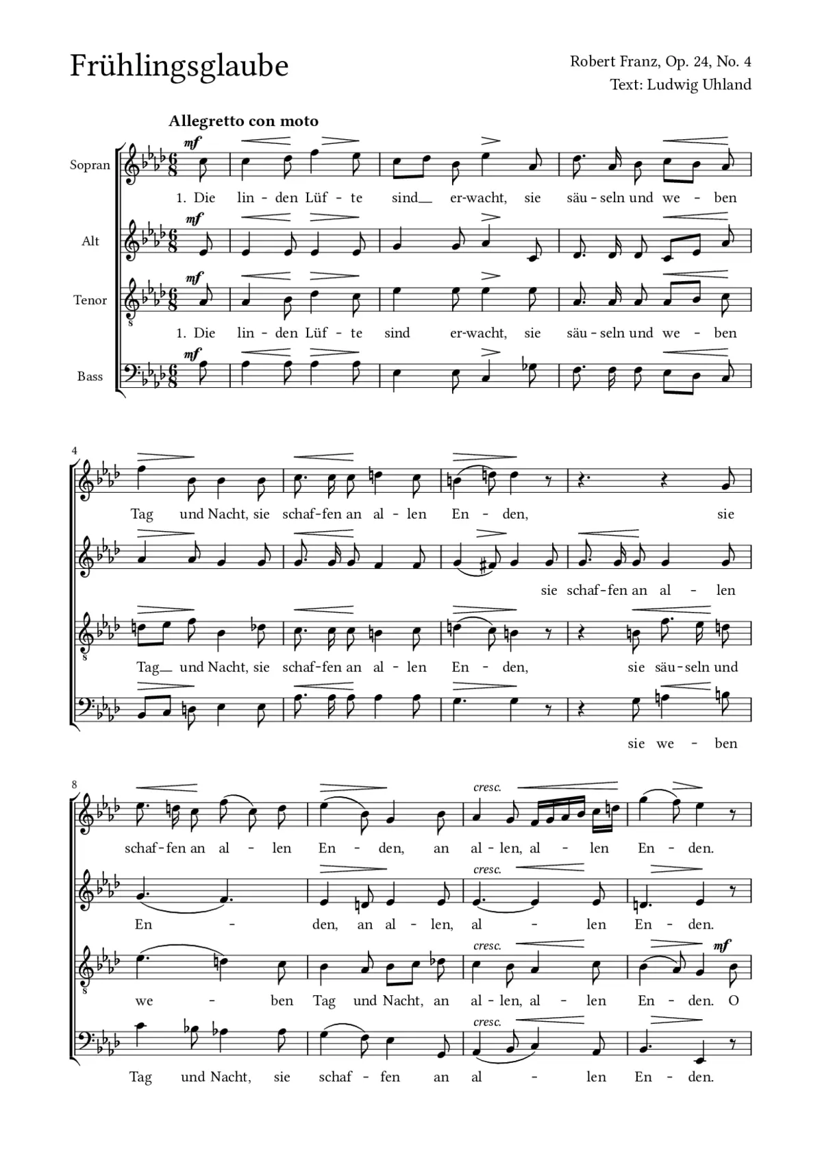 Frühlingsglaube - Page 1
