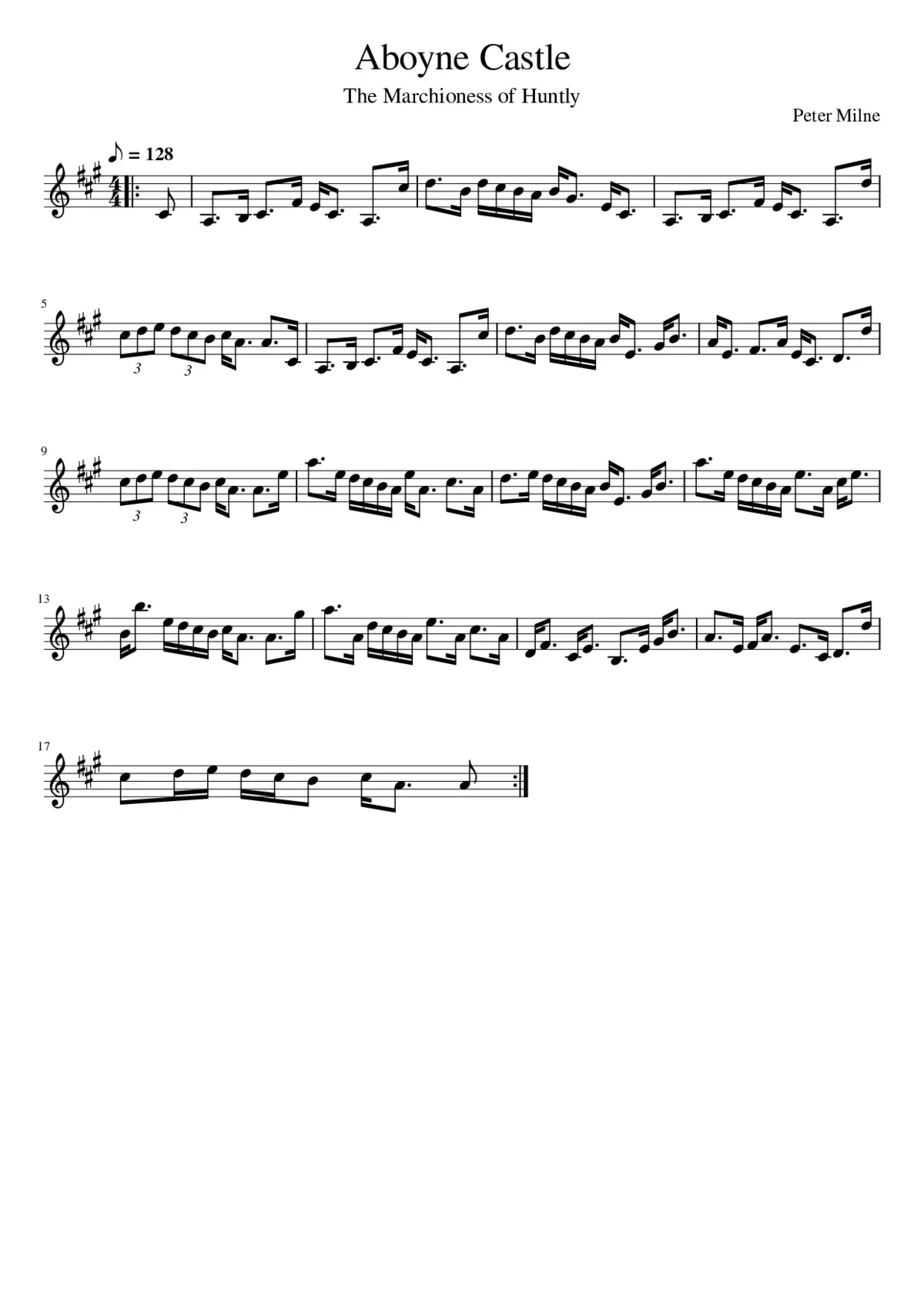 Aboyne Castle - Page 1