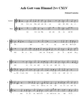 Ach Gott vom Himmel 2vv
