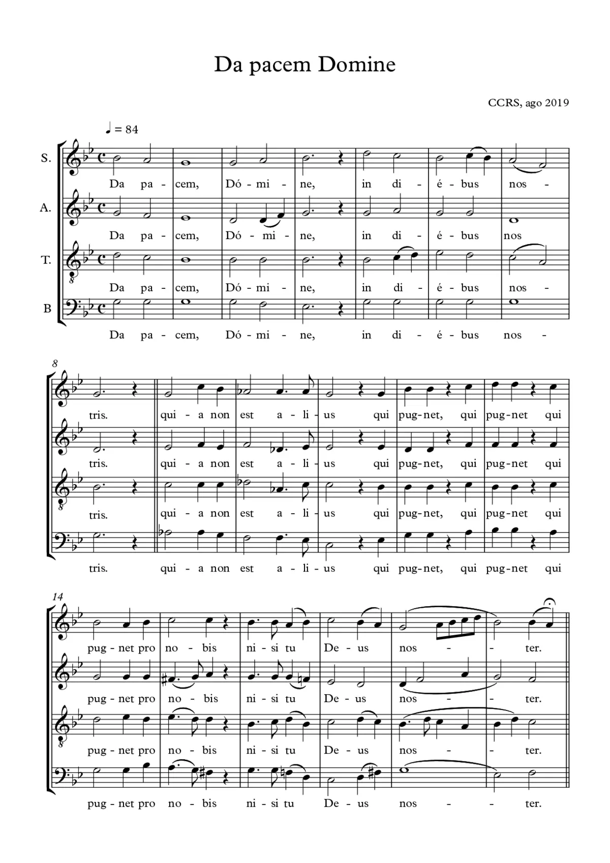 Da pacem Domine - Page 1