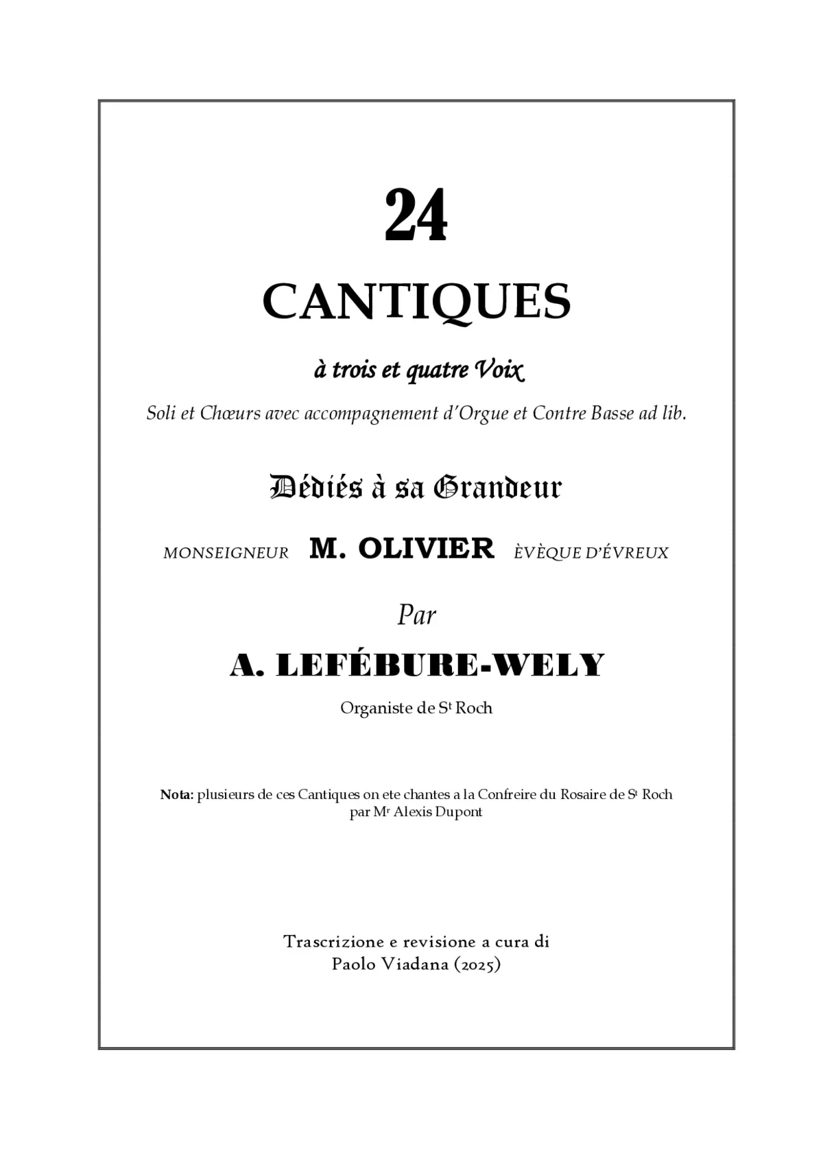 24 Cantiques - Page 1