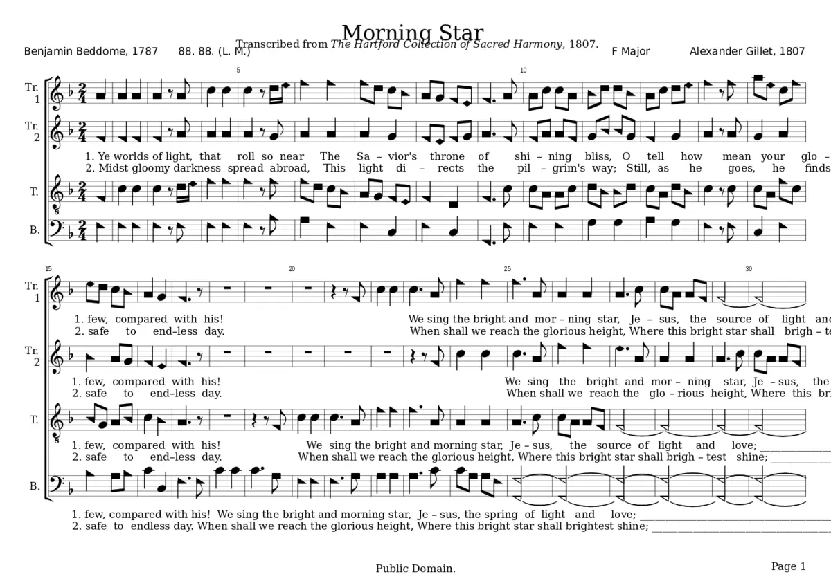 Morning Star - Alexander Gillet - Page 1