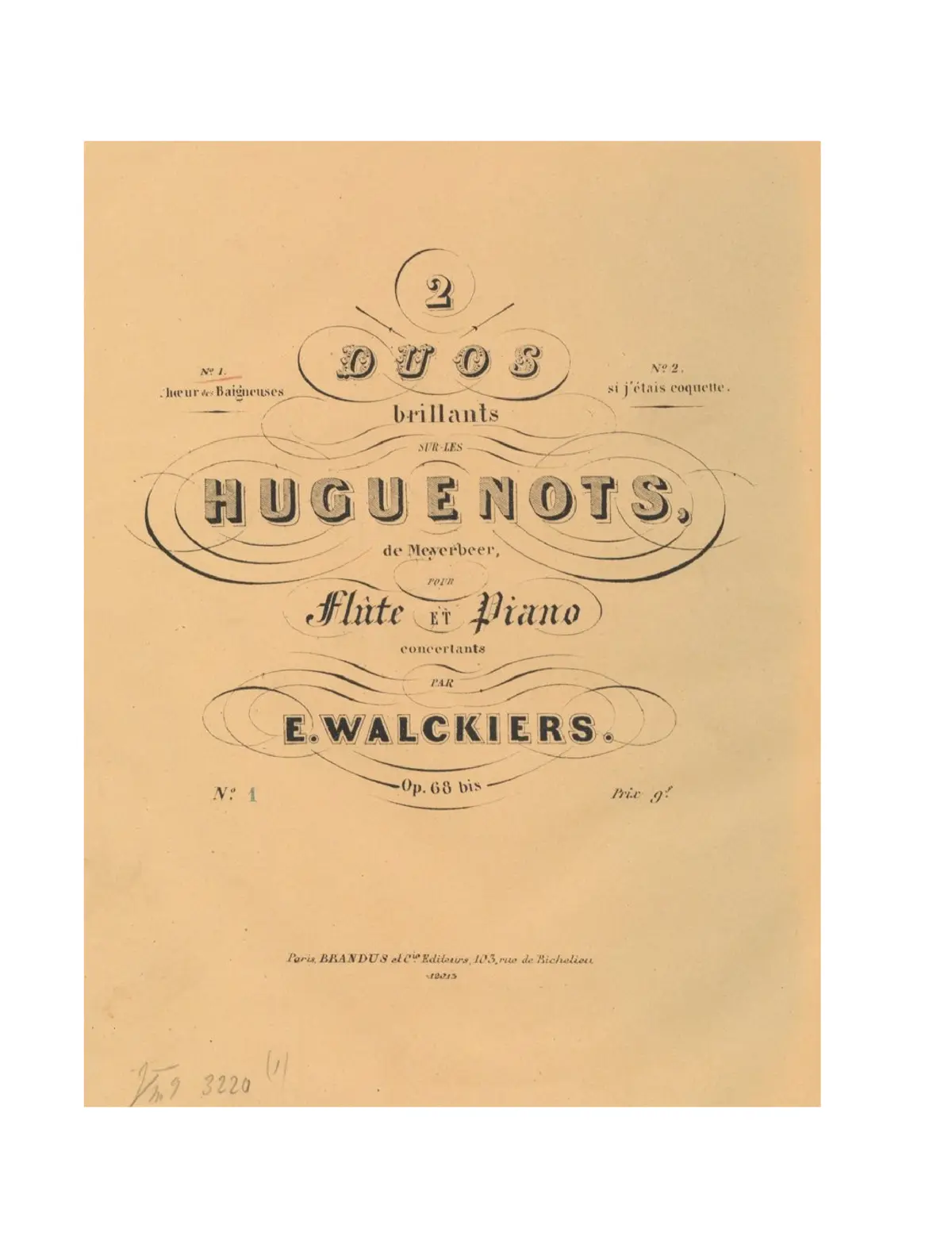 2 Duos brillants sur "les Huguenots" - Page 1