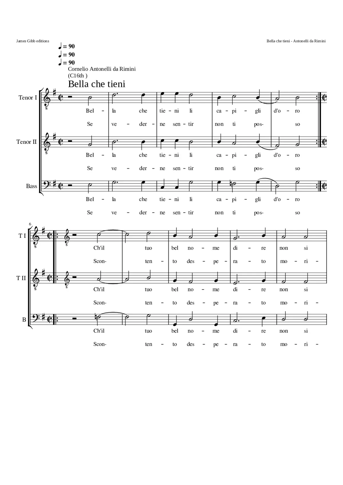 Bella che tieni - Page 1