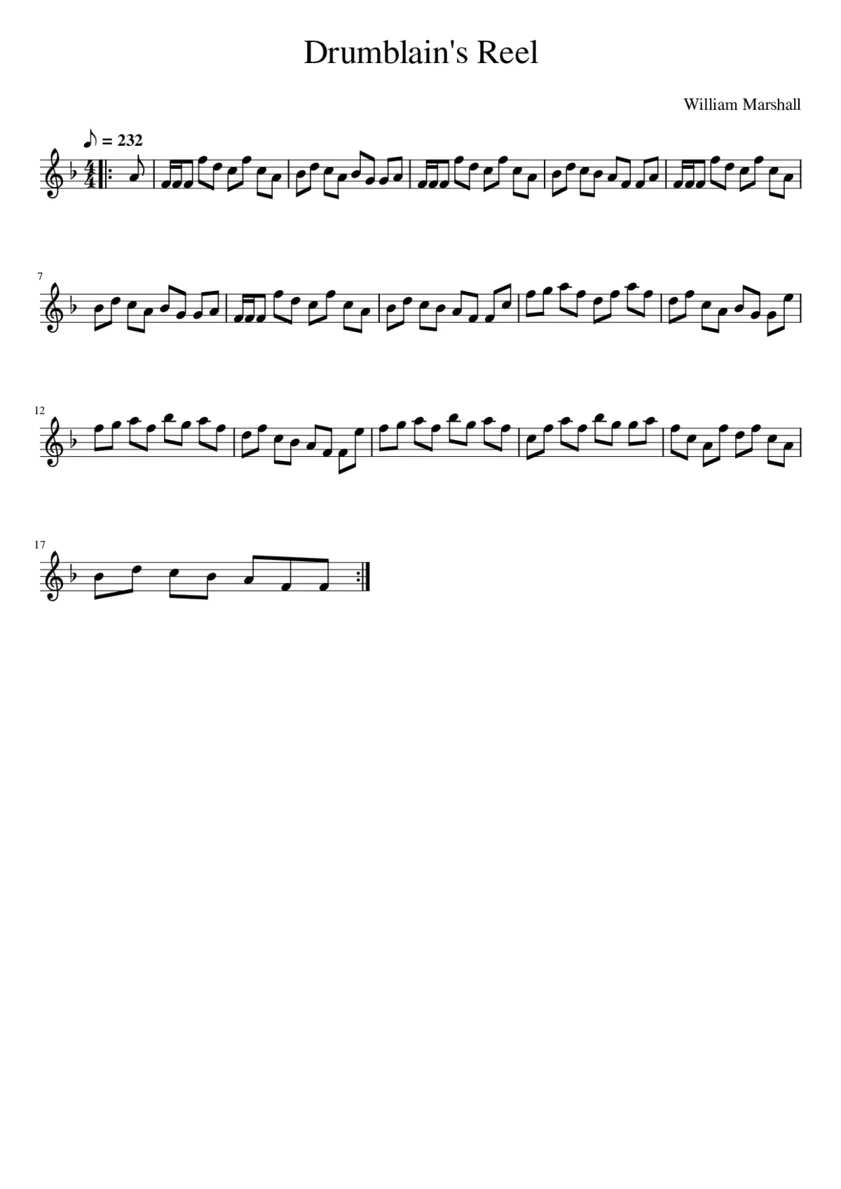 Drumblain's Reel - Page 1