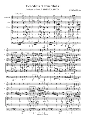 Benedicta et venerabilis, MH 374