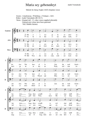 Maria sey gebenedeyt