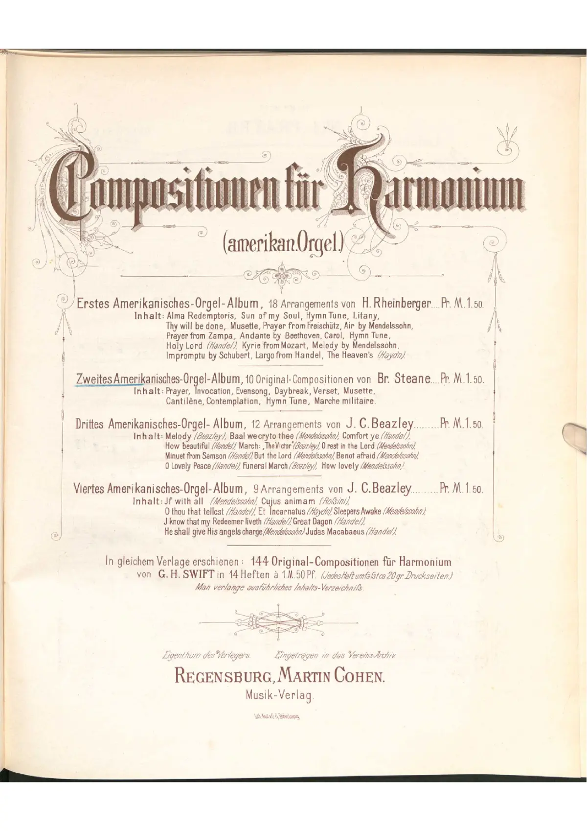 10 Pieces for Harmonium - Page 1