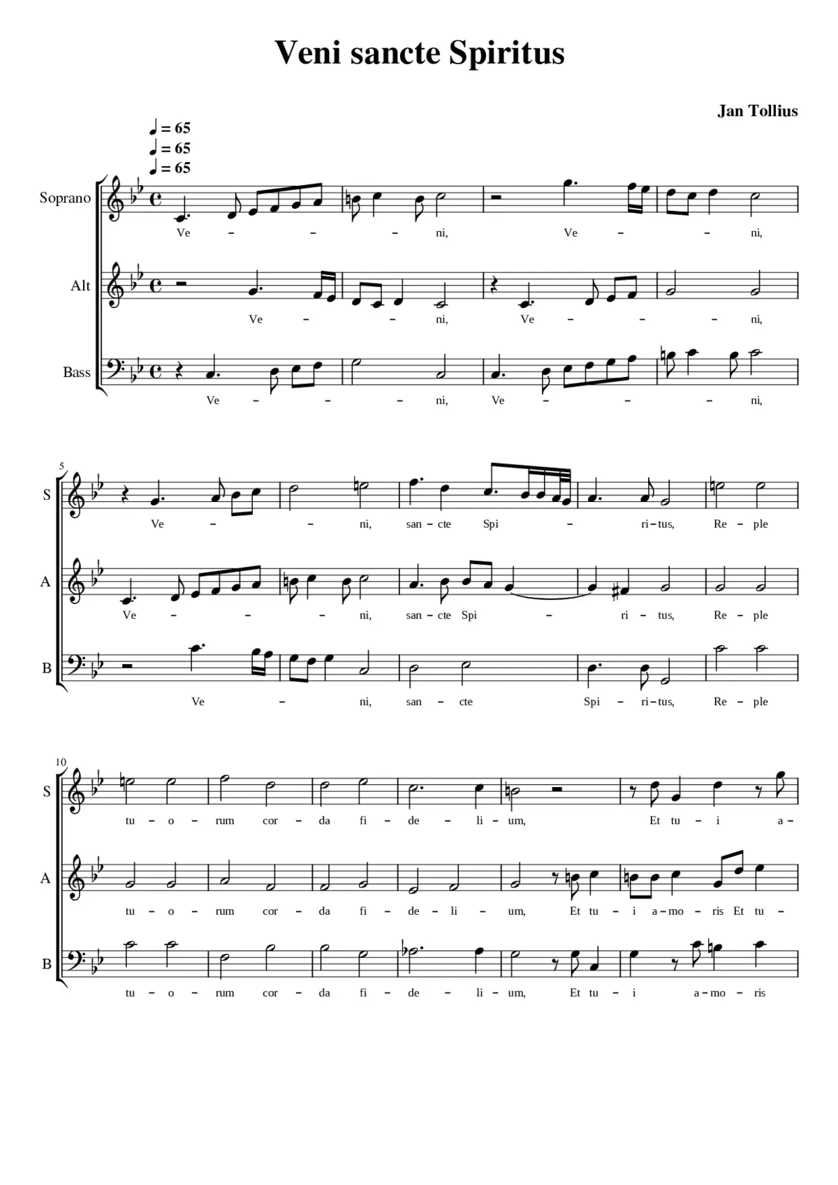 Veni sancte Spiritus - Page 1