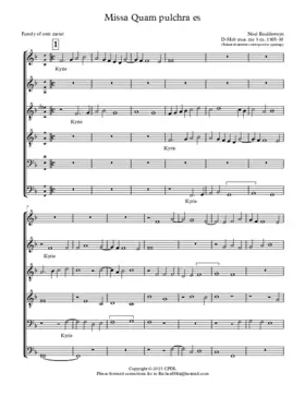 Missa Quam pulchra es