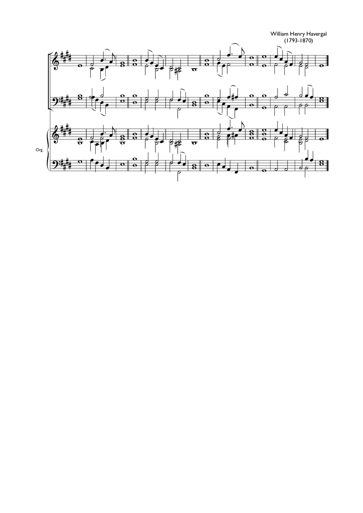 Double chant in E major IX - Page 1