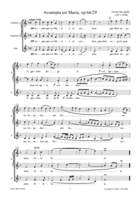 Assumpta est Maria, op. 66/29